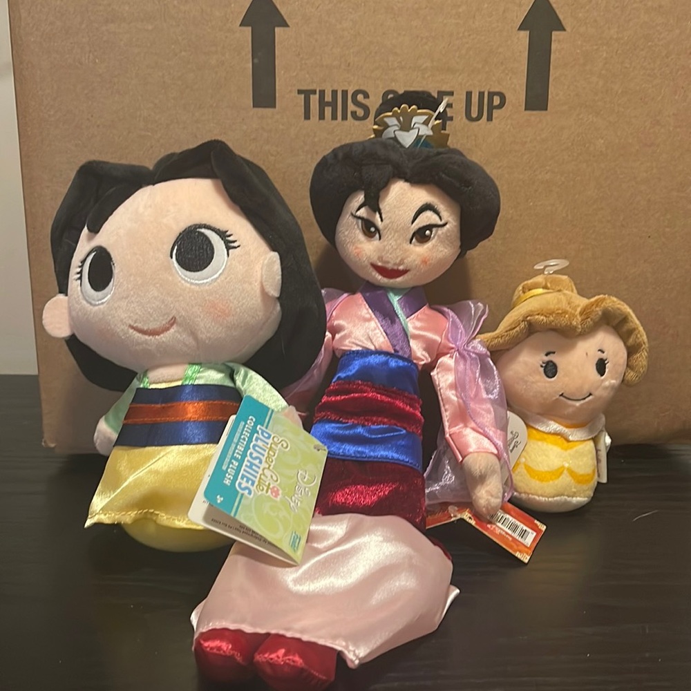 Disney plush princess lot all NWT